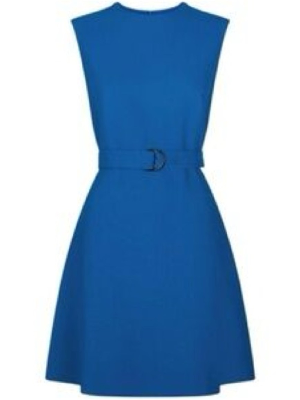Sandro Paris Blue Belted Sleeveless A-Line Dress Size 1